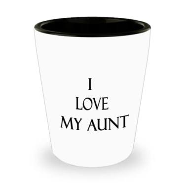 Imagem de Copo de shot I Love My Aunt - Presentes para a família (4)