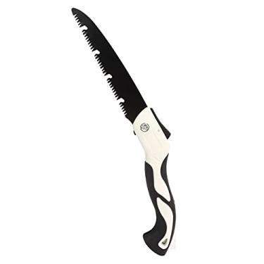 Imagem de Serra de Poda Manual Portátil Com Lâmina de Serra de Aço de Alto Carbono SK5 e Cabo ABS, Dentes Duros, Baixo Ruído, Remoção Rápida de Cavacos, Serra Dobrável (210 mm/8,3 pol.)