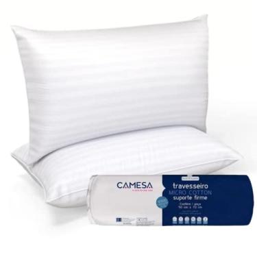 Imagem de Jogo 2 Travesseiro Micro Cotton Suporte Firme 50x70 Camesa