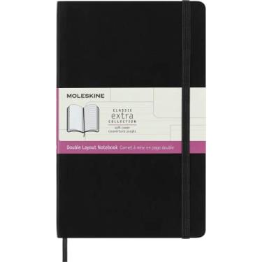 Imagem de Moleskine Large Double Layout Plain and Ruled Softcover Notebook