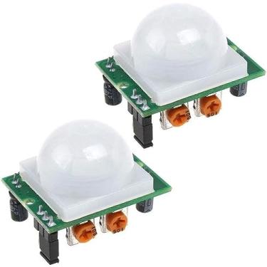 Imagem de Kit com: 2x Sensor de Presença/Movimento HC-SR501 PIR para Arduino, esp, raspberry