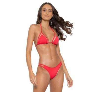 Imagem de Biquíni Cortininha Modelo em Tule Transparente (Calcinha e Sutiã)