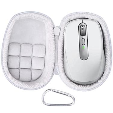 Imagem de co2CREA Capa rígida de substituição para Logitech MX Anywhere 3S Anywhere 3 Anywhere 2S Anywhere 2 Mouse de desempenho compacto (capa cinza clara)