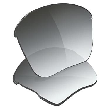 Imagem de Galvanic Lentes de substituição para óculos de sol Oakley Flak Jacket XLJ | Flak Jacket XLJ Asian Fit – Cinza dégradé polarizado