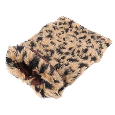 Imagem de Yardwe jaqueta de cachorro quente suéter de pescoço casaco de cachorro com estampa de leopardo tops regata lavar roupas de cachorro jaqueta de cachorro leopardo mantenha morno Colete capa