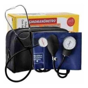 Imagem de Aparelho Medidor De Pressão Arterial Manual Esfigmomanômetro - Premium