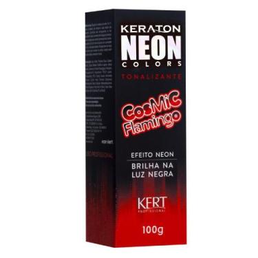 Imagem de Kit 2 Keraton Neon Colors Cosmic Flamingo 100G - Kert
