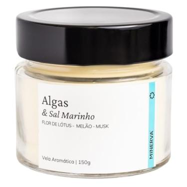 Imagem de Vela aromatica perfumada aroma de algas cheiro de mar 145g - MINERVA CANDLES