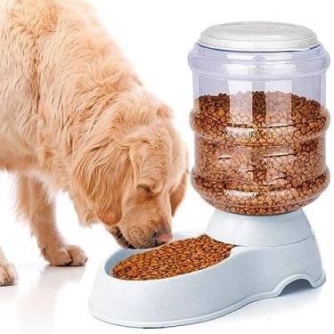 Imagem de Alimentador automático para cães, alimentador para cães grandes, estação de alimentação automática para cães e gatos, tigela de armazenamento de alimentos secos para cães adultos
