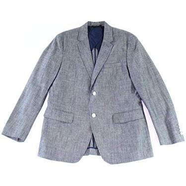 Imagem de Tasso Elba Mens s Two Button Blazer Jacket, Blue, Small