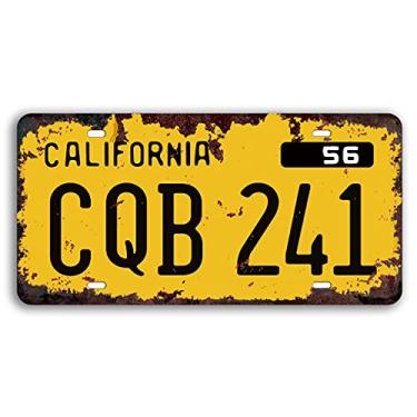 Imagem de Christine 1958 Plymouth Fury Prop réplica de placa de licença estampada de metal, estilo envelhecido vintage, 30 x 15 cm