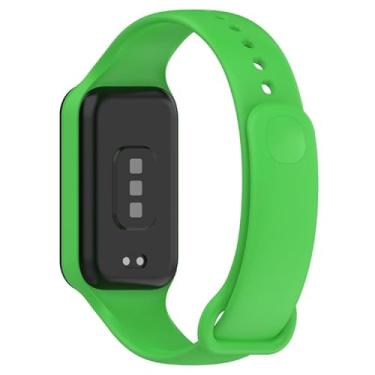 Imagem de Pulseiras de silicone NSmart compativeis com Redmi Smart Band 2 (BAND 2, Verde Claro)