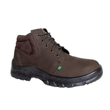 Imagem de Botina Bota Segurança Nobuck cafe Bico Pvc Ecosafety tam 39