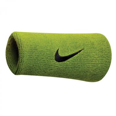 Imagem de Munhequeira Grande Swoosh Doublewide Wristband (Par) Nike Atomic Green/Black