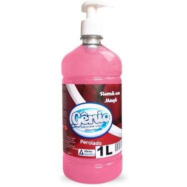 Imagem de Sabonete Liquido Romã Com Maçã C/Hidratante 1 Litro + Válvula Pump