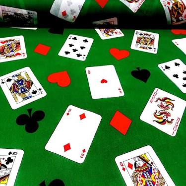 Imagem de TNT Estampado Cartas de Baralho Poker Truco 3,00m x 1,40m