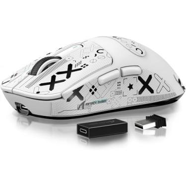 Imagem de MANBASNAKE Mouse Attack Shark X3 Pro 4K/8K Hz, mouse para jogos Superlight BT/2.4G sem fio/com fio, sensor de jogos PixArt PAW3395, 26000 DPI, Griptape, botões programáveis para Win11/Xbox/PS/Mac