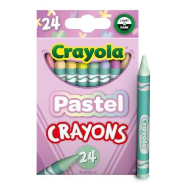 Imagem de Crayola Giz de cera pastel, 24 cores