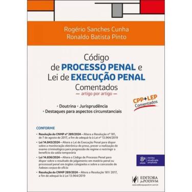 Imagem de Código De Processo Penal E Lei De Execução Penal Comentados Artigo Por Artigo (Cpp + Lep) - 2024