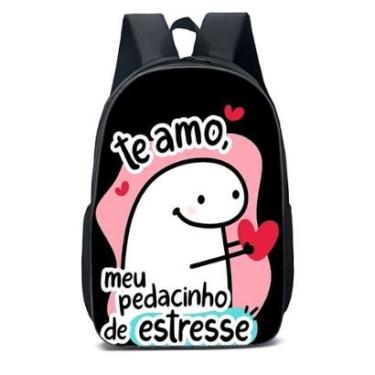 Imagem de MOCHILA ESCOLA INFANTIL JUVENIL ANIME MEME TE AMO-Unissex