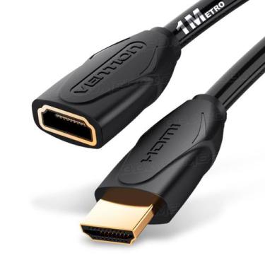 Imagem de Cabo Adaptador Extensor HDMI 2.0 Macho Fêmea 4K 1M Vention