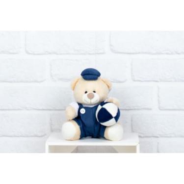 Imagem de URSO DE PELUCIA TEDDE 12 CM MACACAO COM BRINQUEDO (MARINHO)
