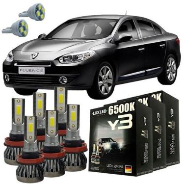 Imagem de Kit Lâmpadas Super Led Y3 Renault Fluence 2011 Em Diante T10 - LUXLED