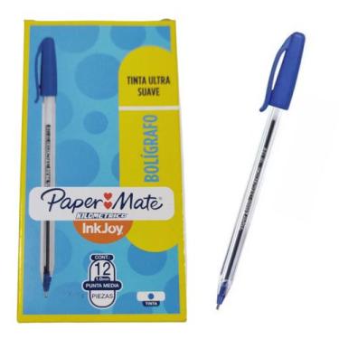 Imagem de CANETA PAPERMATE INKJOY KM 100 1.0 MEDIA AZUL  CX C/12 un - Paper Mate