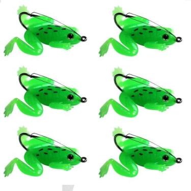 Imagem de 6 Isca Para Traira Sapo Artificial Com Anzol Anti-Inrros - Cmik