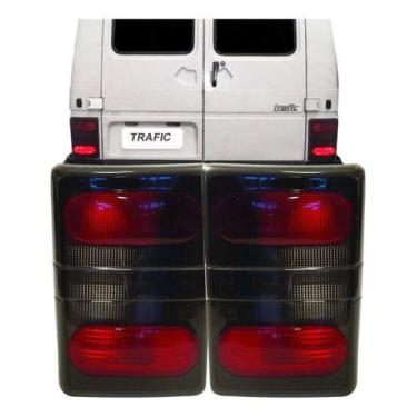 Imagem de Par De Lanternas Traseiras Renault Trafic 1995/2000 Fume - Blawer