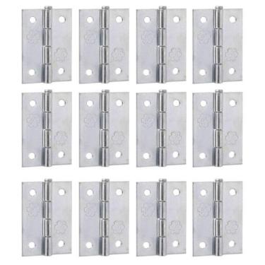 Imagem de 12 Dobradiças  2" Silvana Ferro Polido Para Porta e Janela