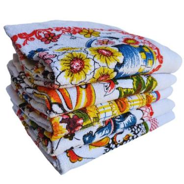 Imagem de Pano De Prato Guardanapo Cozinha Atoalhado 12 unidades. - Cialar