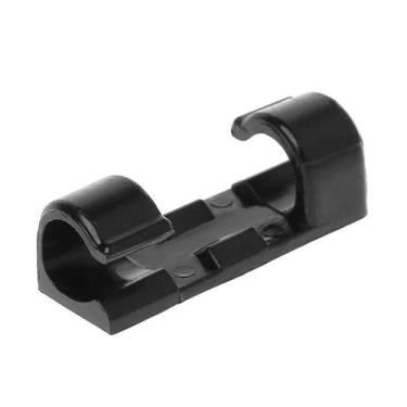 Imagem de Kit Clip Organizador de Cabos e Fios Adesivo 3M 100 Un Fixador ZigZag 