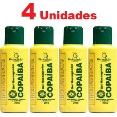 Imagem de Kit com 4 Gel Copaíba Bio Instinto com Arnica, Copaiba e Andiroba