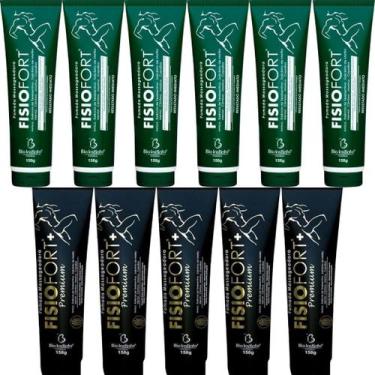 Imagem de Revenda Atacado 6 Pomada Massageadora Fisiofort 150g + 5 Pomada Massag