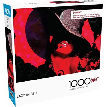 Imagem de Buffalo Games - Lady in Red - Quebra-cabeça de 1000 peças