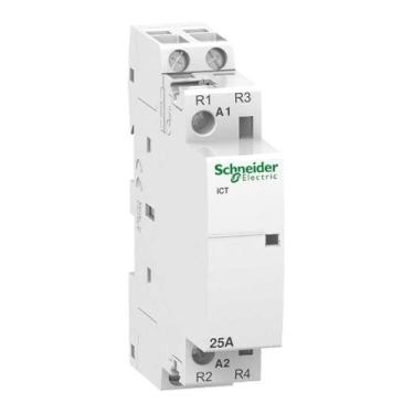 Imagem de Contator Modular 2 Polos 2NA 25A 220V Schneider, Branco