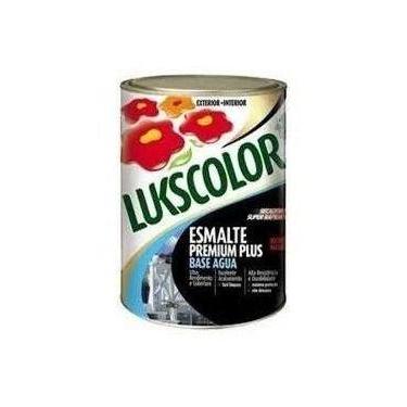 Imagem de Tinta Esmalte Acetinado Base Água Branco 900ml Lukscolor 1/4, Branco