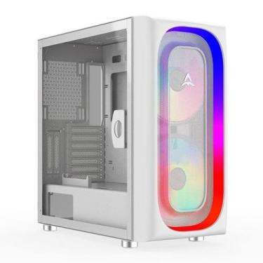 Imagem de Gabinete Gamer Alseye AI, Full-Tower, Lateral de Vidro, Branco, AI-WH