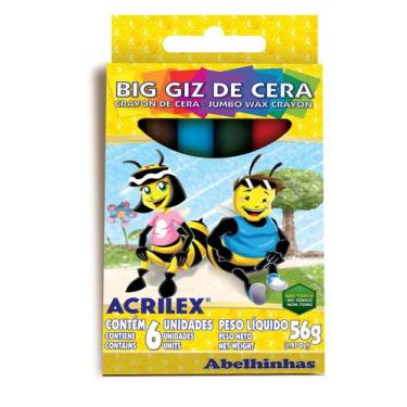 Imagem de Giz de Cera para colorir Big 6 Cores Acrilex