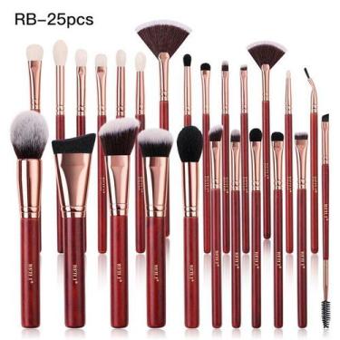 Imagem de Kit Pincéis De Maquiagem Facial BEILI Profissional 25 Pçs - ElaShopp