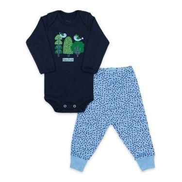 Imagem de Conjunto Body Manga Longa Baby Duck Comfort Bosque Bird Marinho, 1