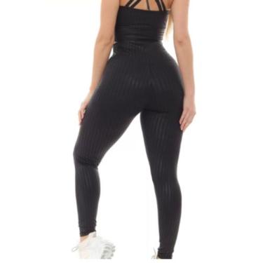 Imagem de Calça 3D Legging Suplex Feminina Academia - MOVEment, Preto, P