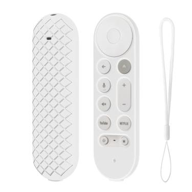 Imagem de LEFXMOPHY Capa protetora para Google TV Streamer 4K Remote Cover 2024 luva protetora com cordão - branca