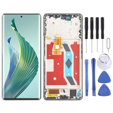Imagem de Substituição da tela móvel Para Honor Magic5 Lite Digitalizador de tela LCD original com quadro com quadro Ecrã LCD