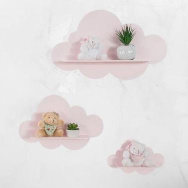 Imagem de Trio De Nichos Nuvem Em Mdf - Quarto De Bebê - era uma vez baby store,