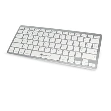 Imagem de Teclado Sem Fio Ultra Fino Bluetooth Para Tablet, Celular e Computador. Compatível com Ipad, Iphone e Android. Teclado Bluetooth Elegante e Ergonômico