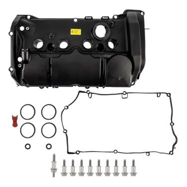 Imagem de PHILTOP Tampa da válvula do motor compatível com Cooper Countryman 2011-2016, Cooper 1.6L 2011-2015, Cooper Paceman 2013-2016, kits de tampa de válvula de substituição # 11127646552, 11127603390