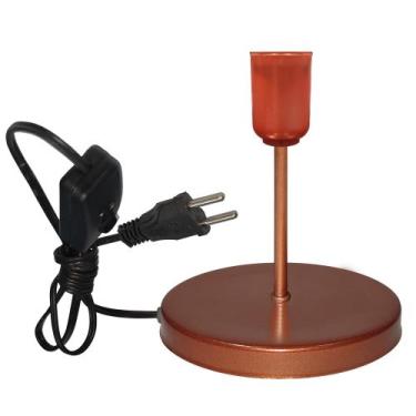 Imagem de Luminária de Mesa Abajur Mini Cobre Use Lâmpada E27 LED - CM GLASS - C