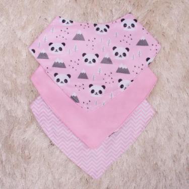 Imagem de Kit 03 babadores infantil (Tipo bandana) - várias estampas - Era uma v